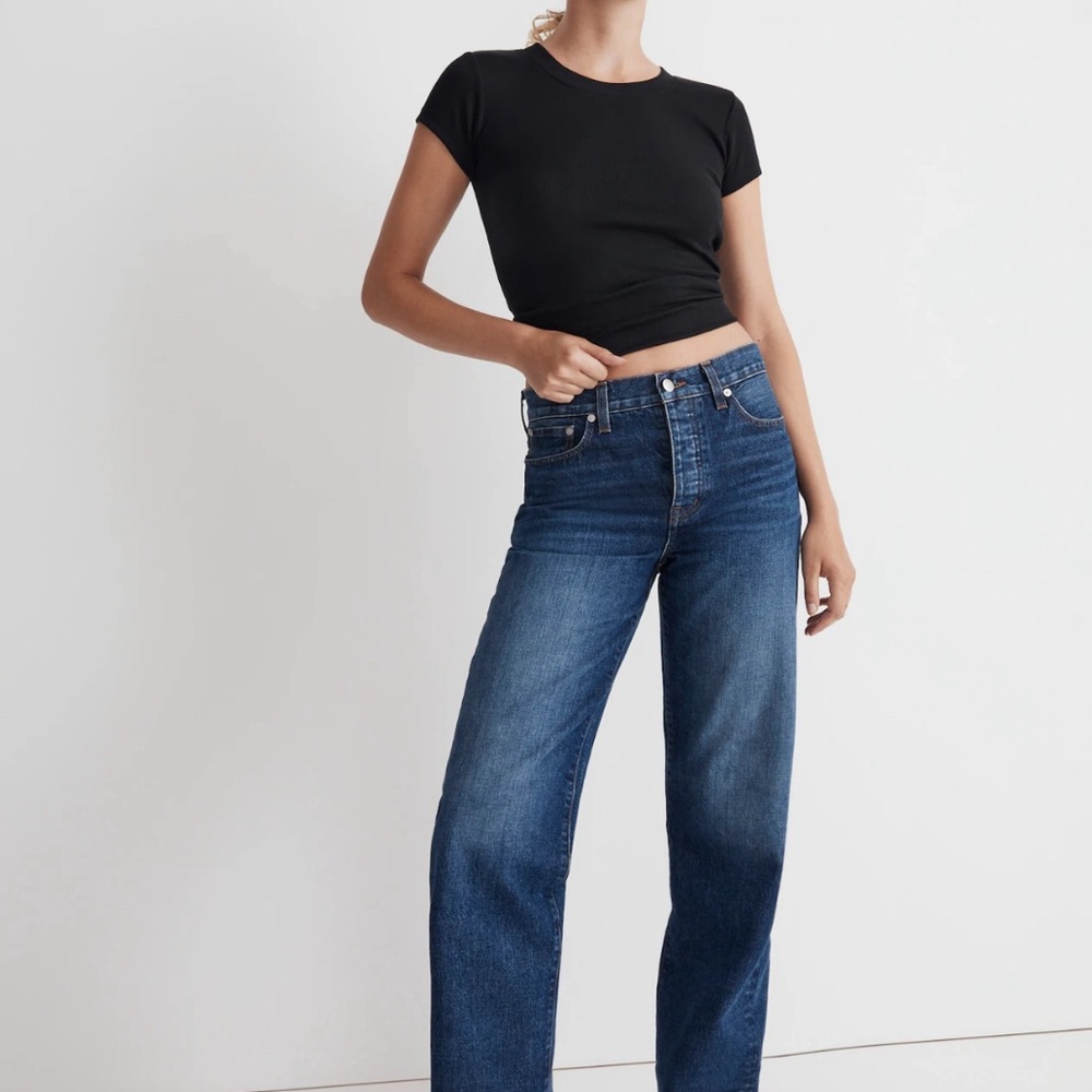 Madewell Low-Slung Straight Jeans